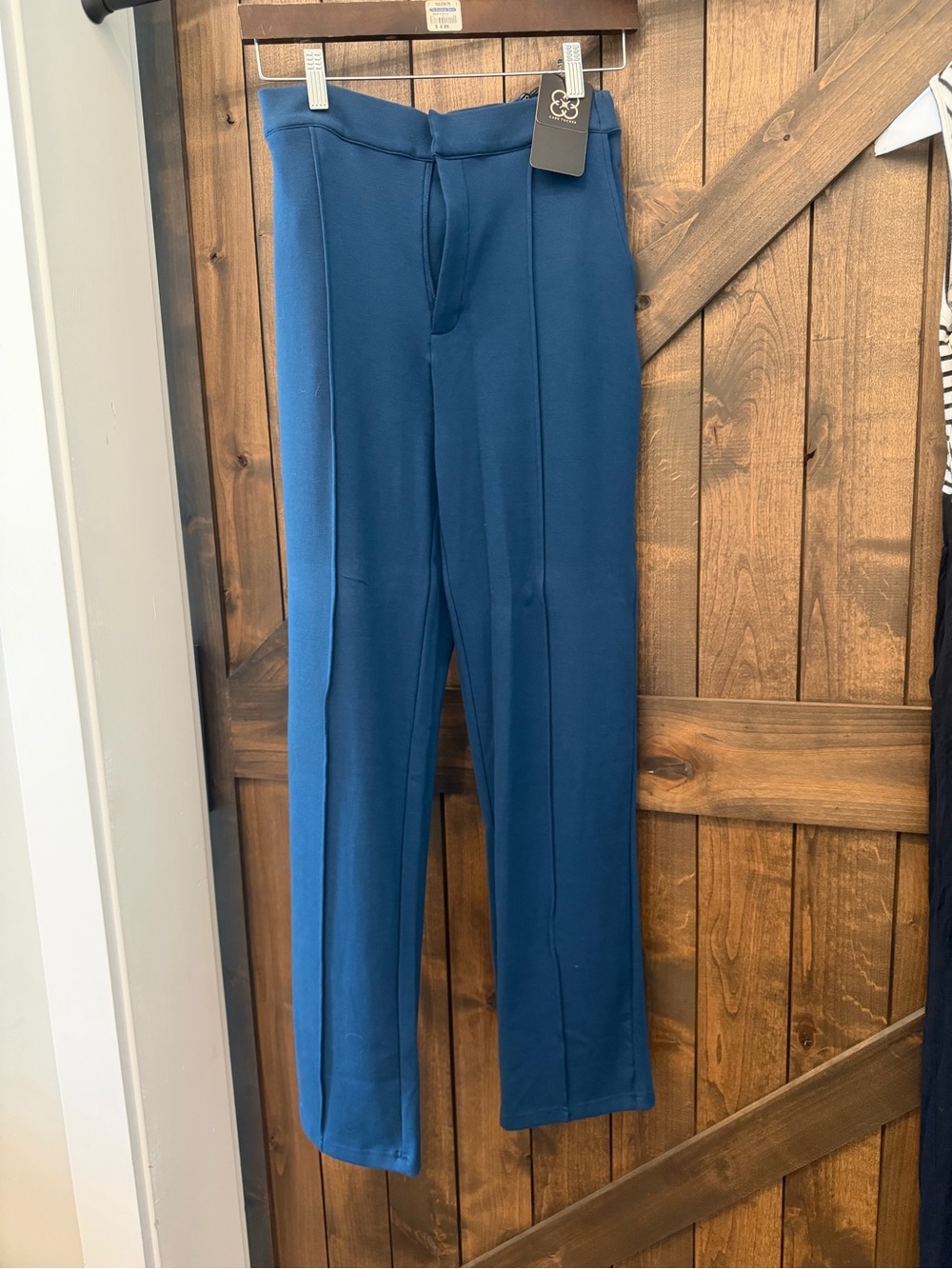 NWT Care Tucker Stella Interlock Pants. Blue. Look likes work feels like comf